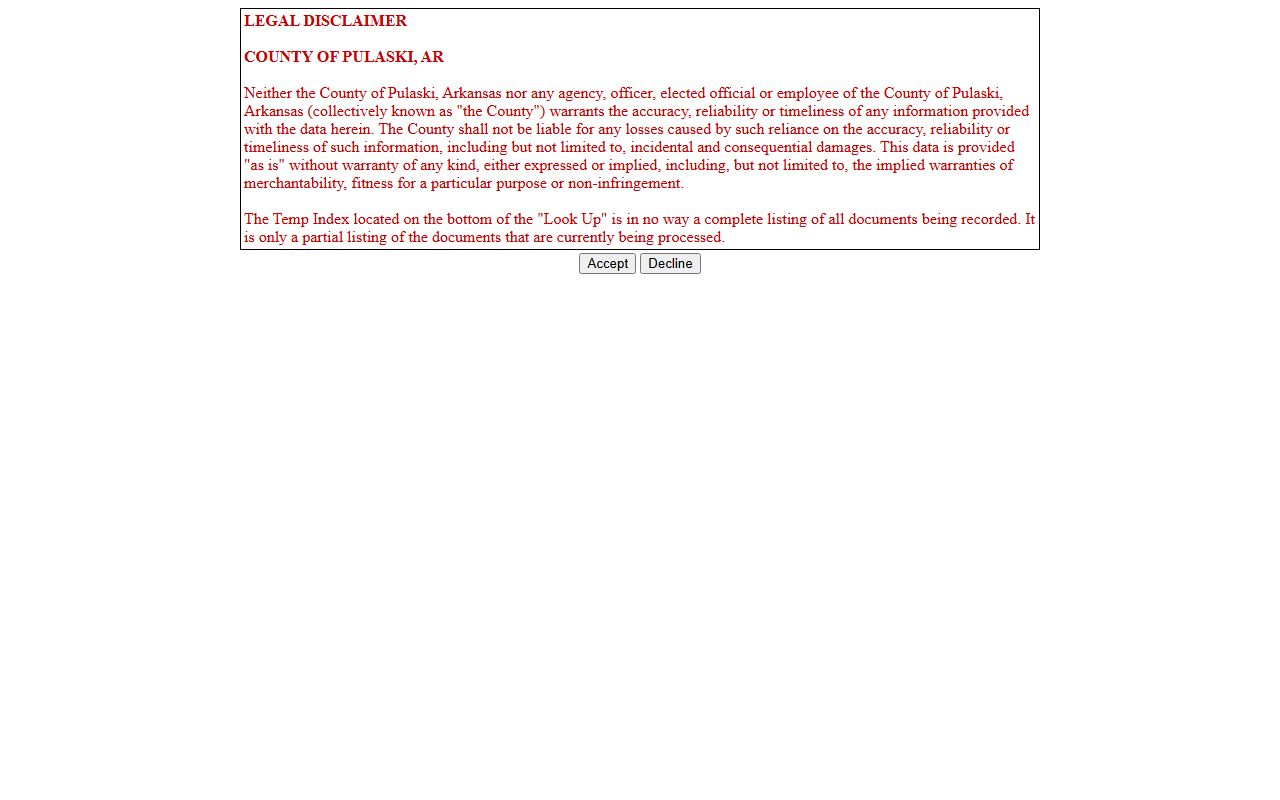 Little Rock property records search online Arkansas