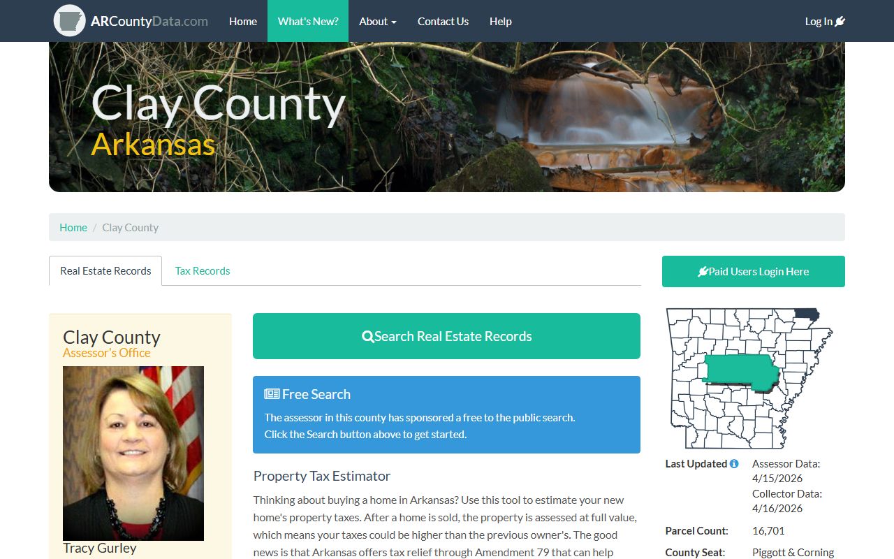 Clay County Arkansas property records online database