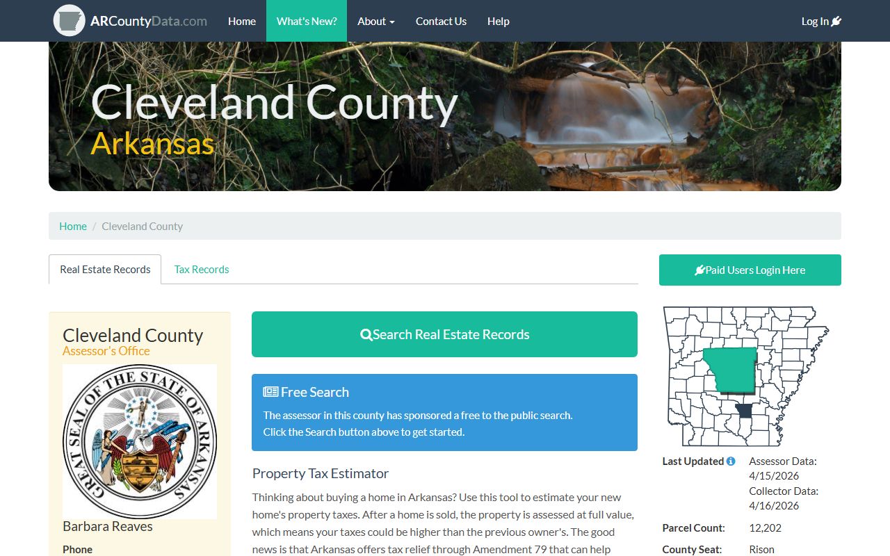 Cleveland County property records search portal