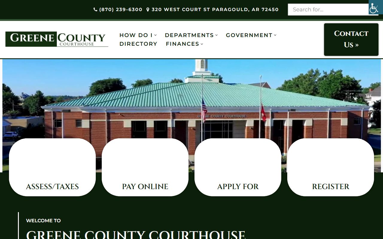 Greene County property records search portal