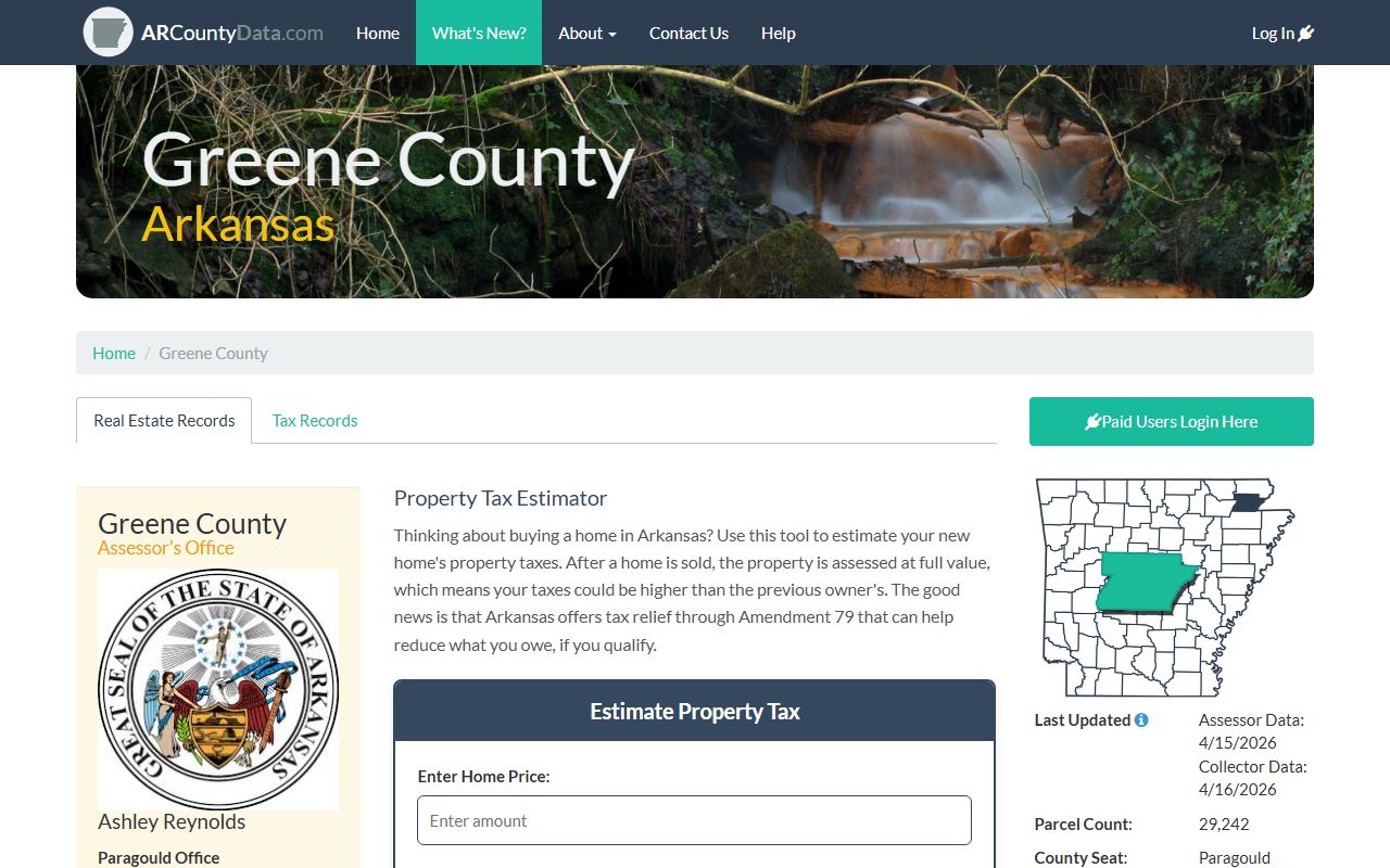 Greene County Arkansas property records online database