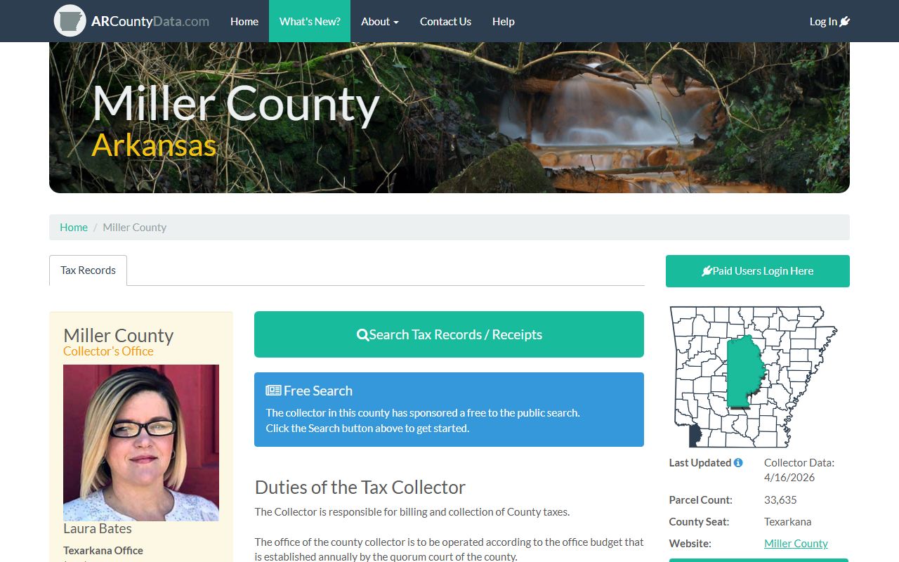 Miller County property records search portal