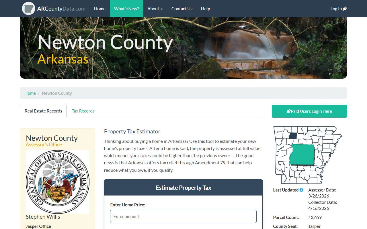 Newton County property records search portal