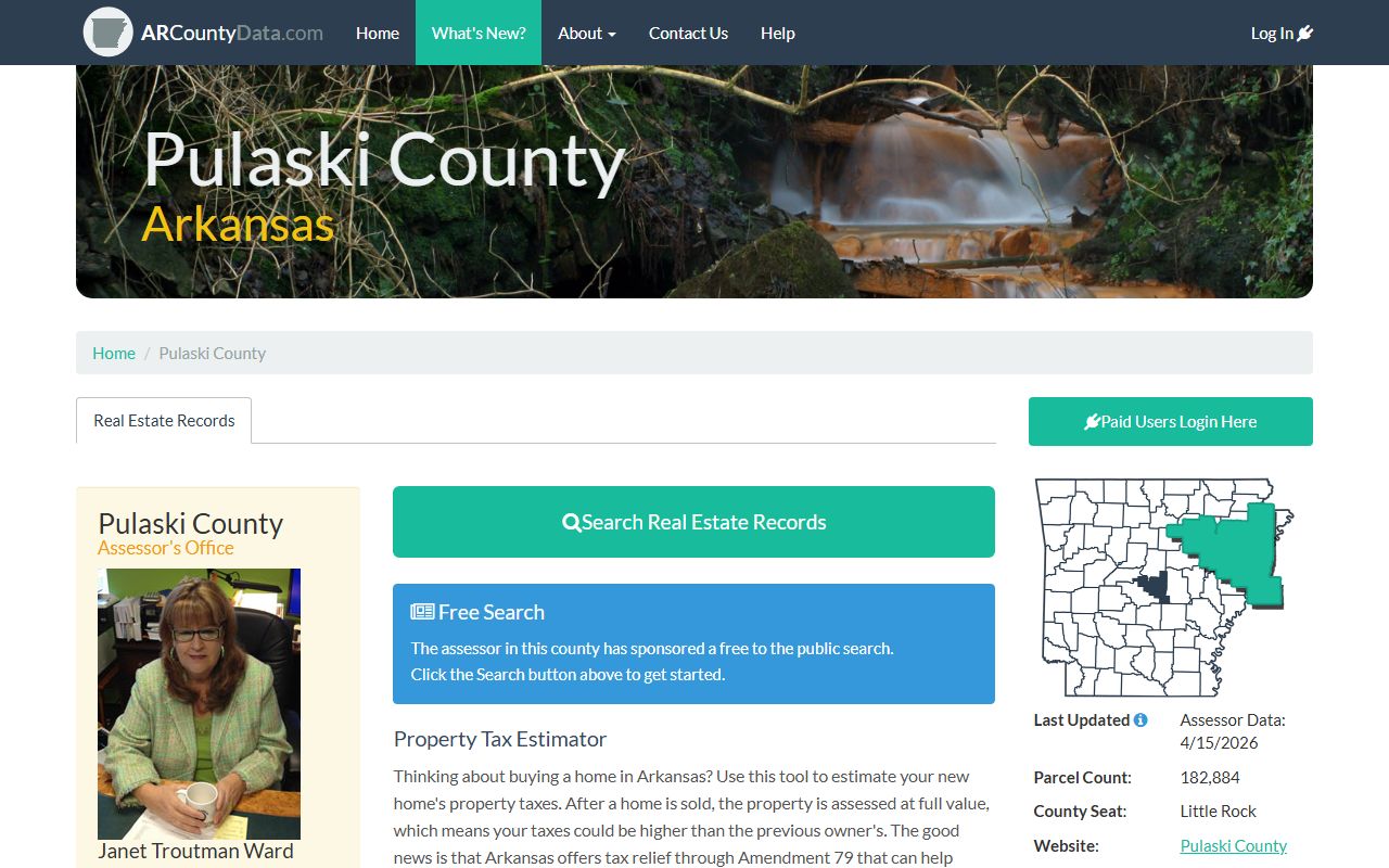 Pulaski County property records search portal