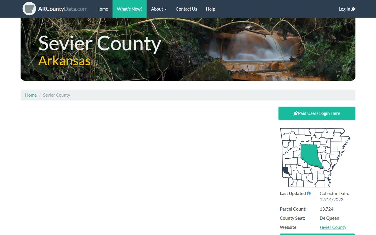 Sevier County Arkansas property records online database