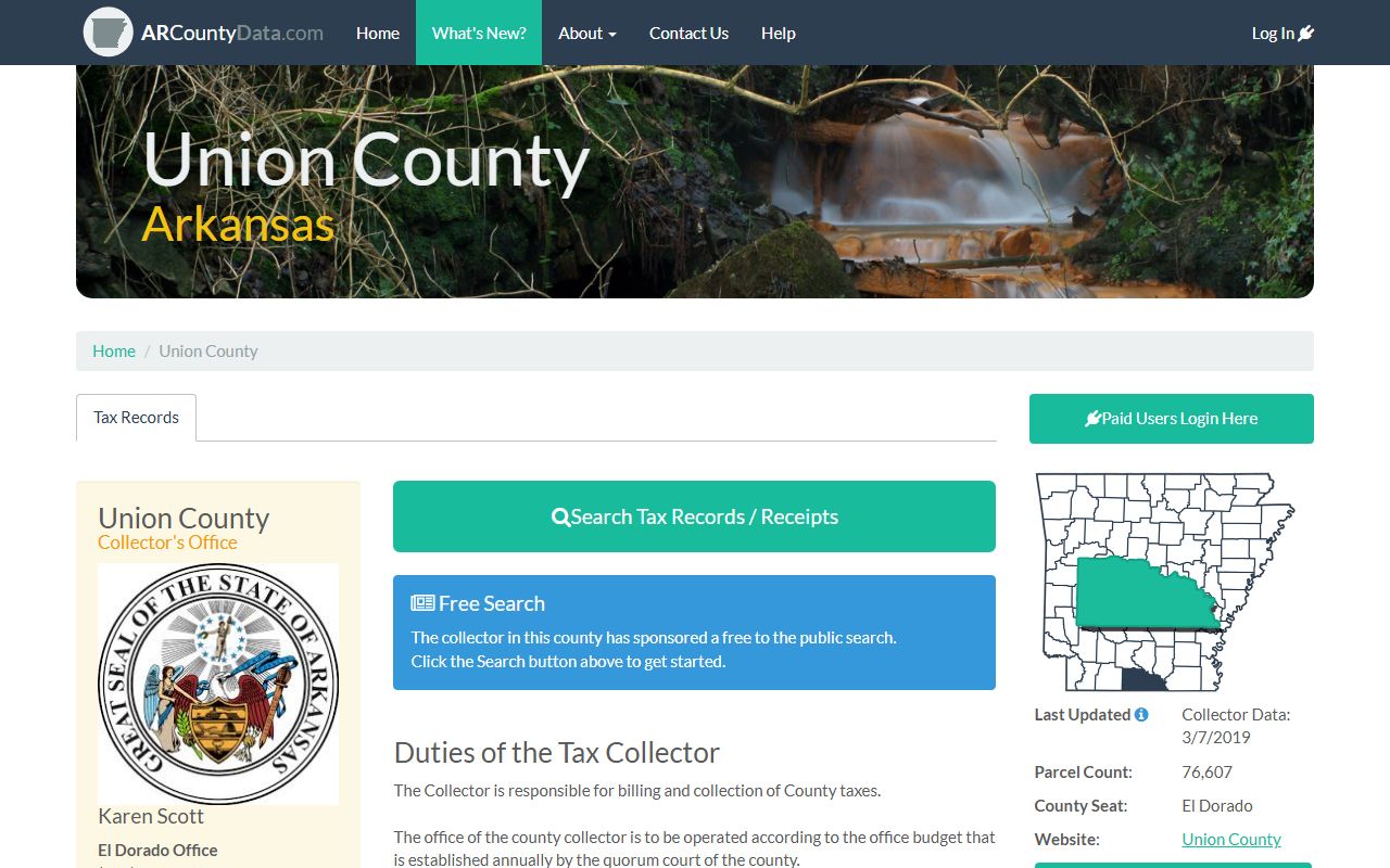 Union County property records search portal