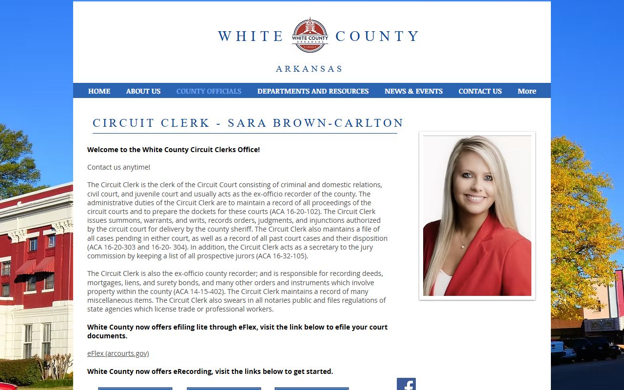 White County property records search portal